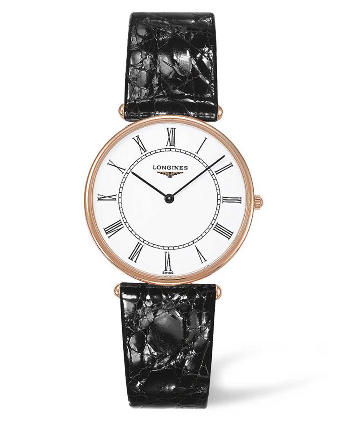 Longines Longines Heritage  L4.691.8.11.0  L46918110 кварцевые женские часы белый циферблат, браслет кожаный — вид спереди